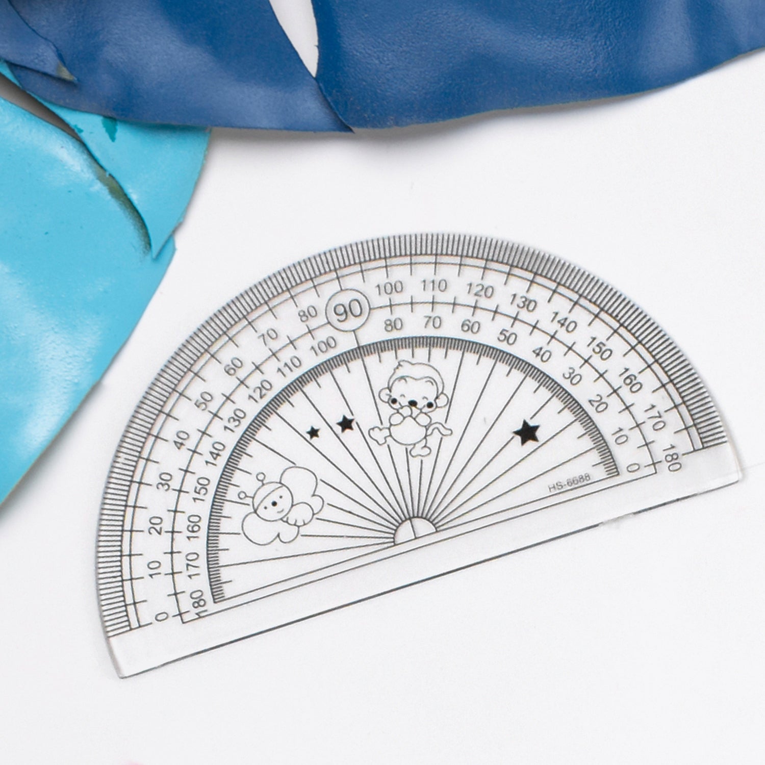 Smart giraffe plastic ruler with flexible design and clear markings