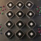 Top view of compact jewellery box set with soft cushioning for delicate items