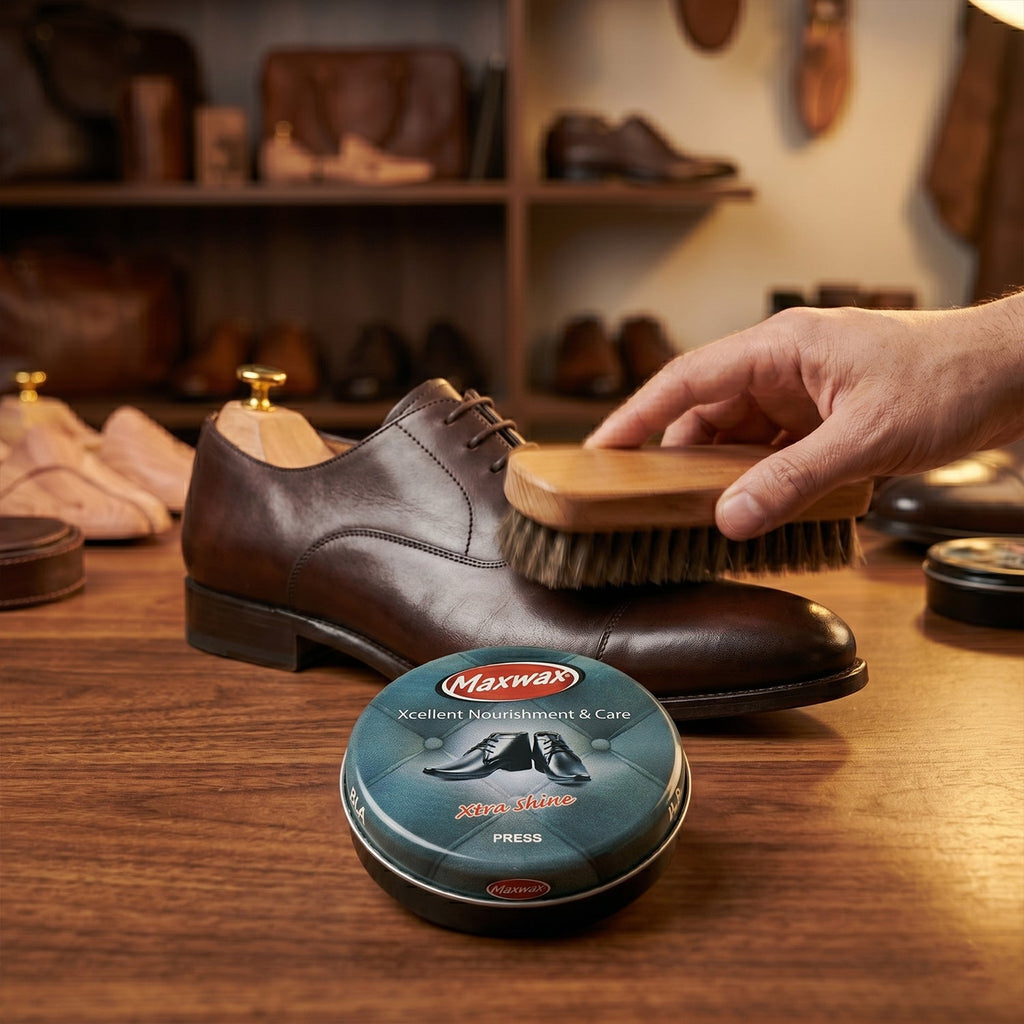 Durable black polish cream suitable for leather shoes