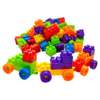 An exciting layout of multicolor learning blocks from the Kids' Block Set.