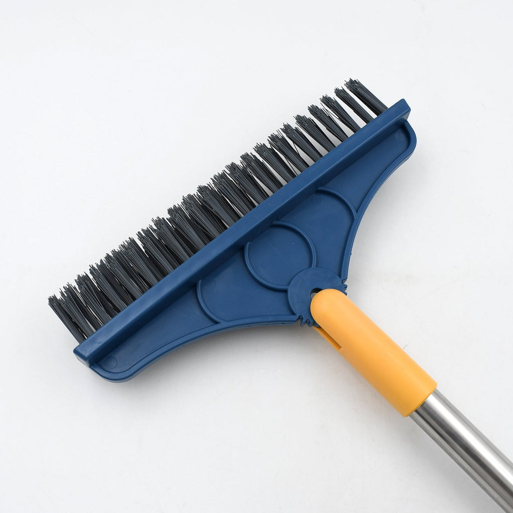 Close-up of the rotatable head of the 2-in-1 cleaning brush and wiper.