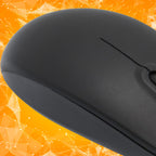 Bottom view of the Compshop M-111 mouse, revealing its accurate 1200 DPI optical sensor.