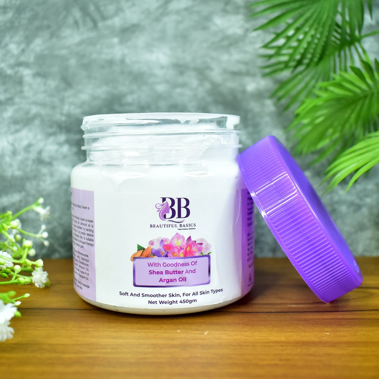 Beautiful Basics Shea Butter Body Cream for daily hydration.