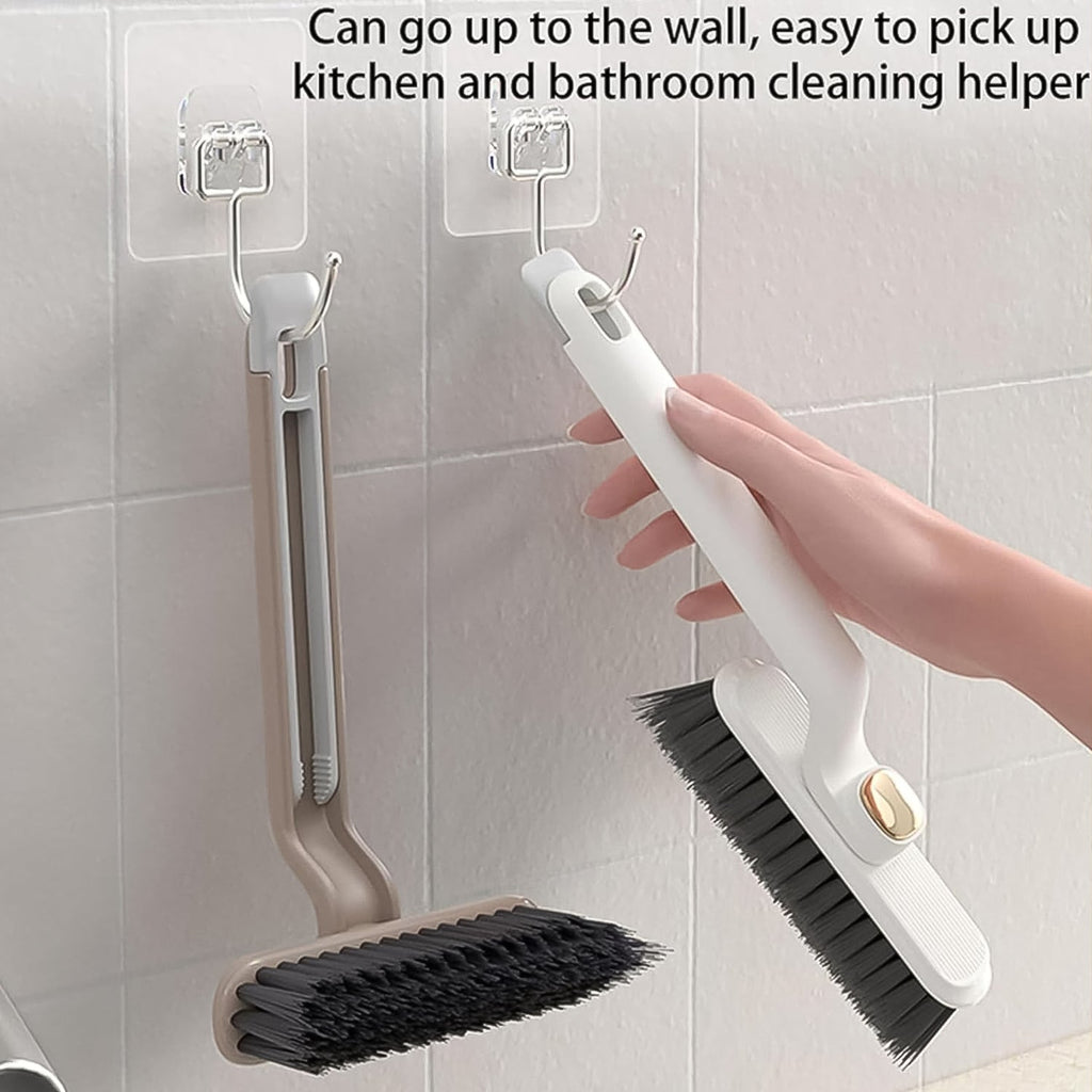 Multi-function rotating crevice cleaner brush for household use