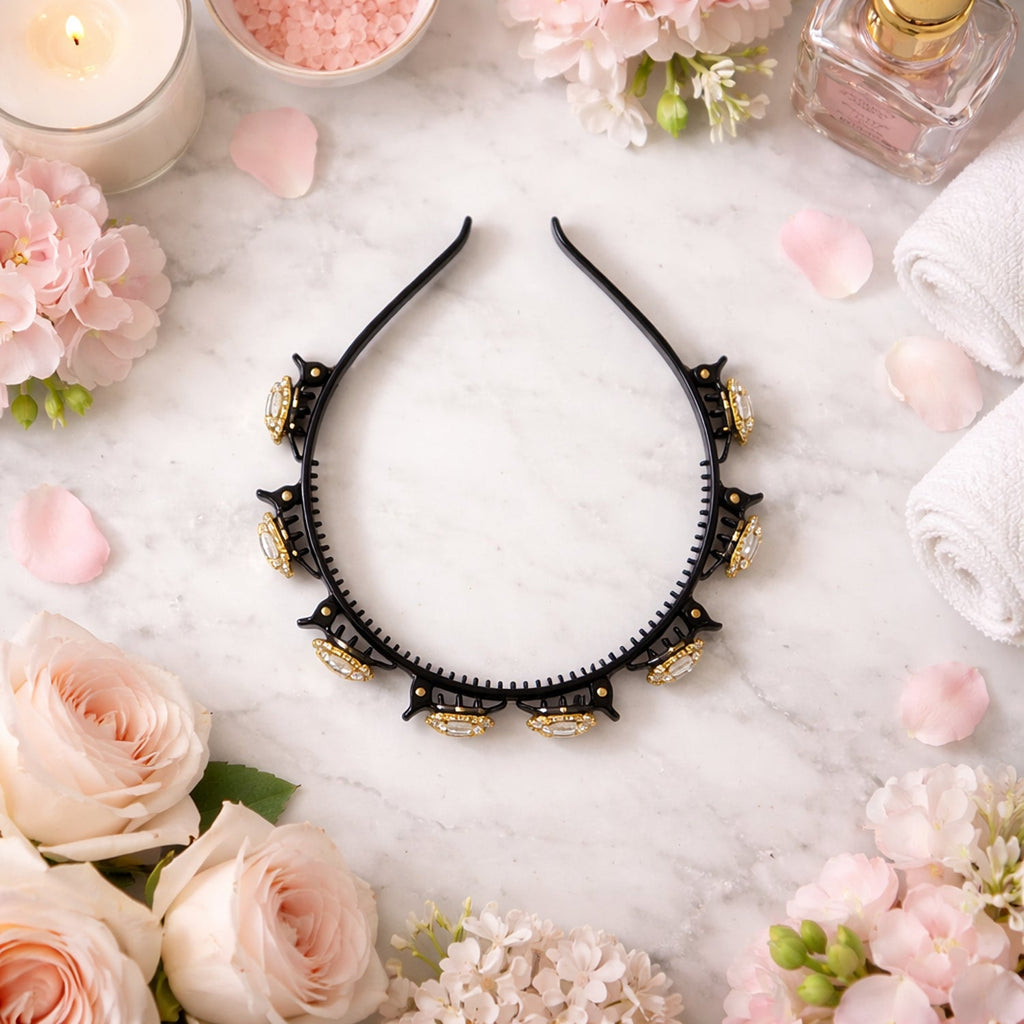Fancy crystal headband design suitable for festive occasions