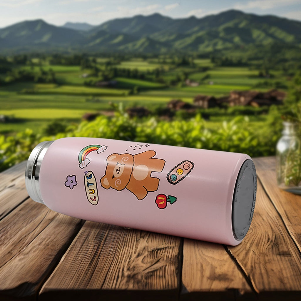 A smart water bottle in a vibrant color, emphasizing its stylish design and functionality.