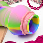 260 ML capacity collapsible water bottle in a vibrant color, ready for filling.