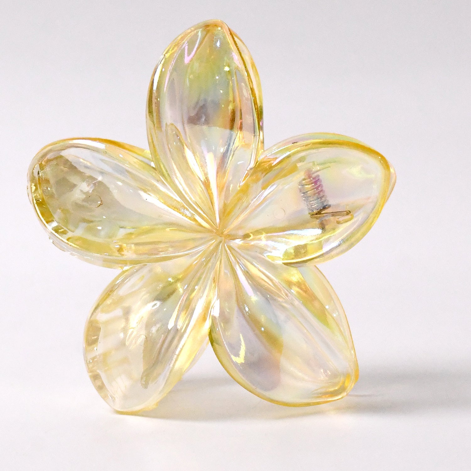 Matte decorative hair barrette clamp showing durable design