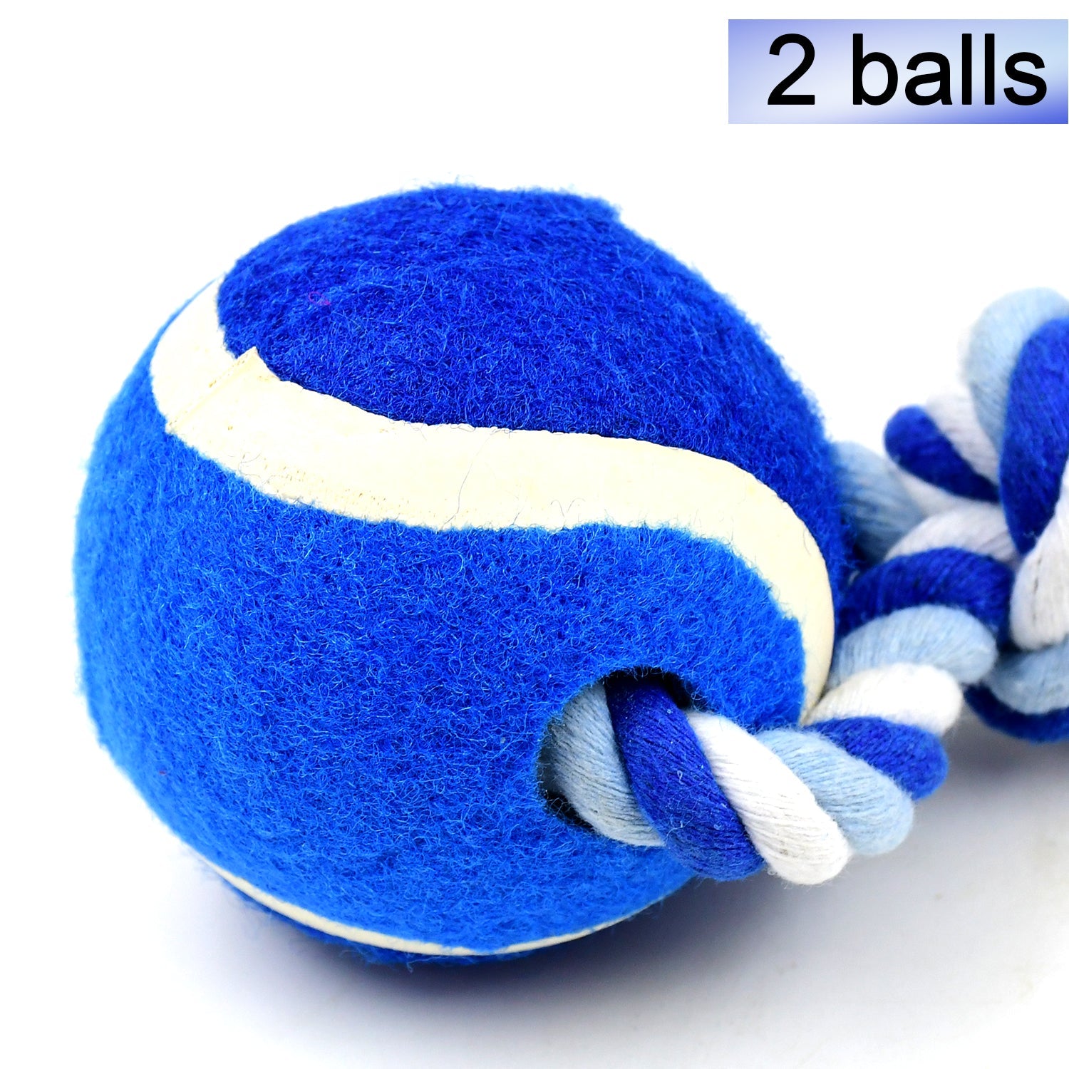 Interactive dog chew toy made from high-quality cotton rope for dental health.