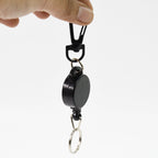 Side view of the safety anti-lost retractable key chain, highlighting its design.