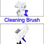 Ergonomic handle of the 3-in-1 glass cleaning brush for comfortable grip.