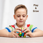 The complete Rubik's Cube 3x3 kit, including the puzzle and helpful formula sheets for beginners.