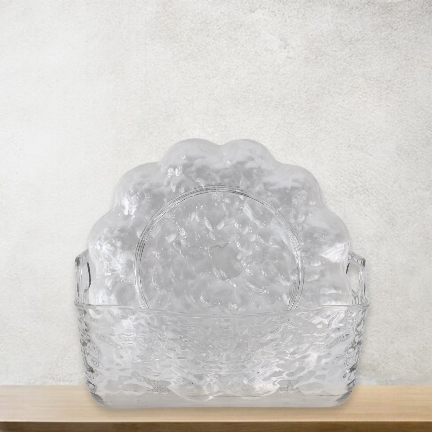 Nesting plastic bowls and serving tray, easy to store and clean