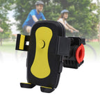 Motorcycle phone mount demonstrating 360-degree rotation.