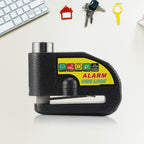 Internal components of motorbike alarm disc lock