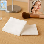 Soft fabric reusable facial cleansing cloth included in 4 in 1 beauty care set