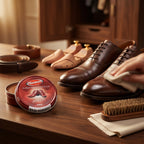 Leather care polish cream for footwear maintenance