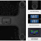 User-friendly body weight scale with a wide platform for stable measurements.