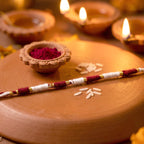 Cotton thread Rakhi designed for brothers