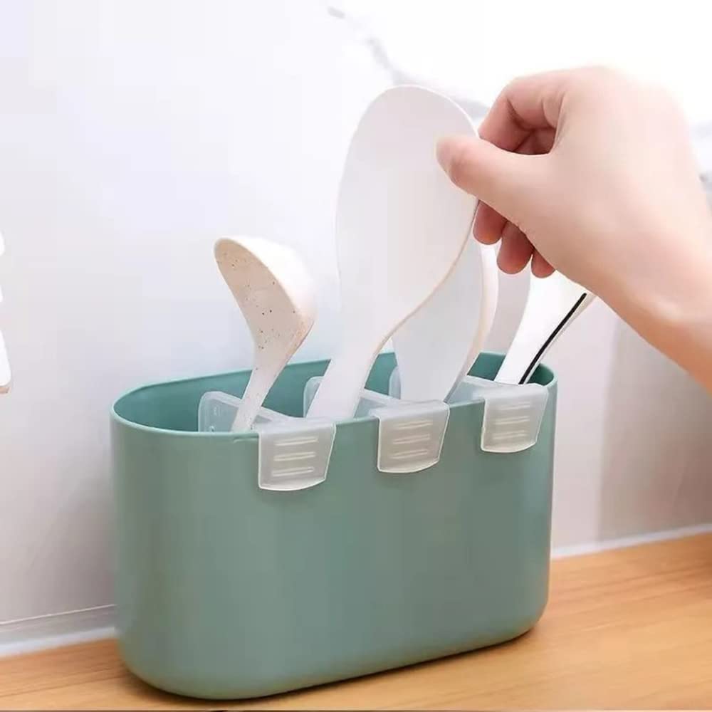 Front view of adjustable plastic fridge organizer basket showing translucent design