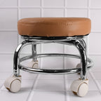 Premium rolling stool designed for pedicure and office use with cushioned seat