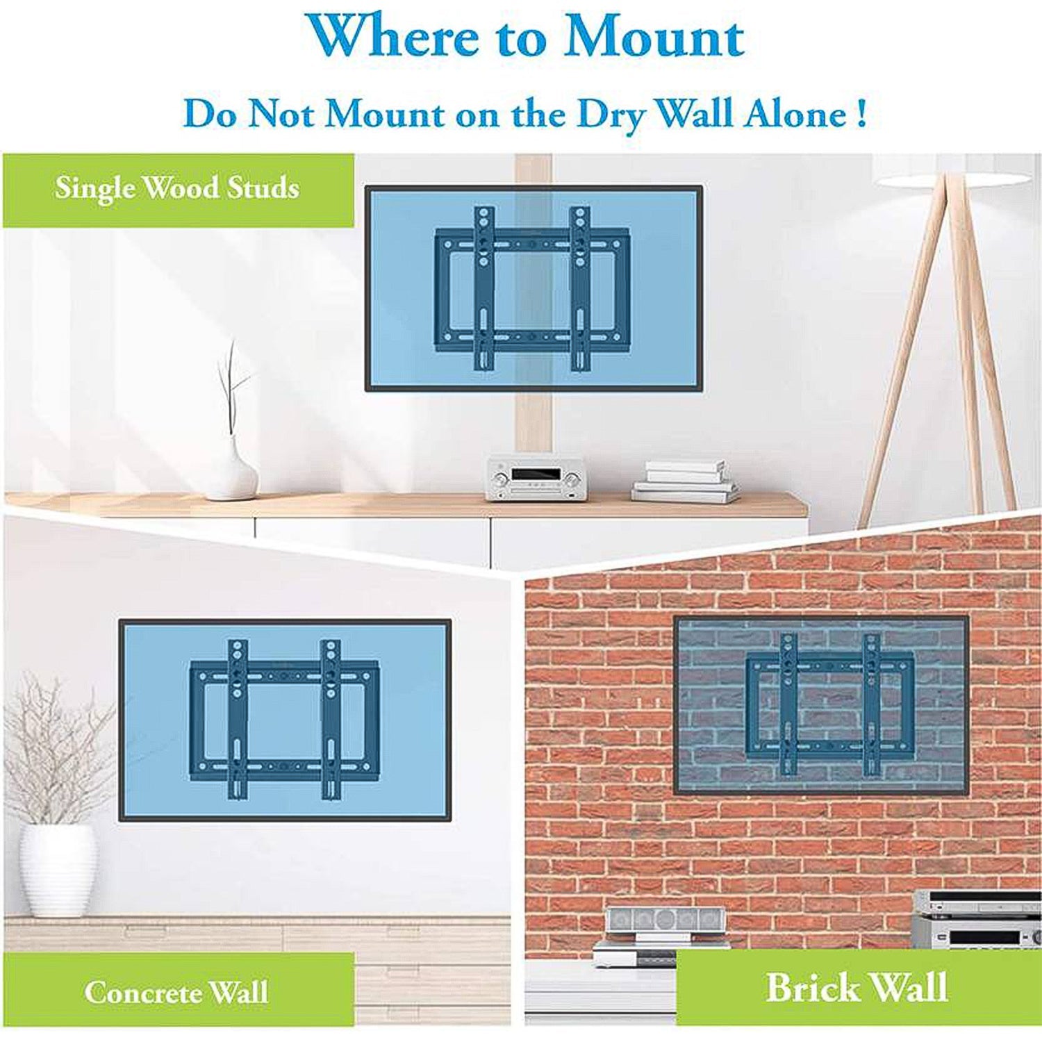 Side view of TV wall mount showing adjustable mounting arm