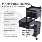 High-quality metal kitchen trolley easy to move and maintain