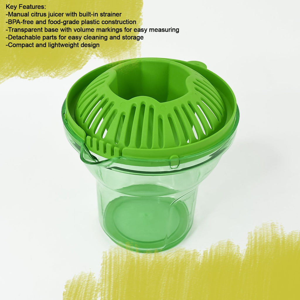 Disassembled parts of Apex Manual Citrus Juicer for easy cleaning