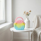 Durable anti stress silicone pop coin purse with bubble fidget texture
