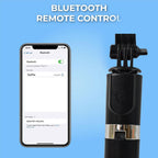 Portable selfie stick with integrated tripod for hands-free photo shooting