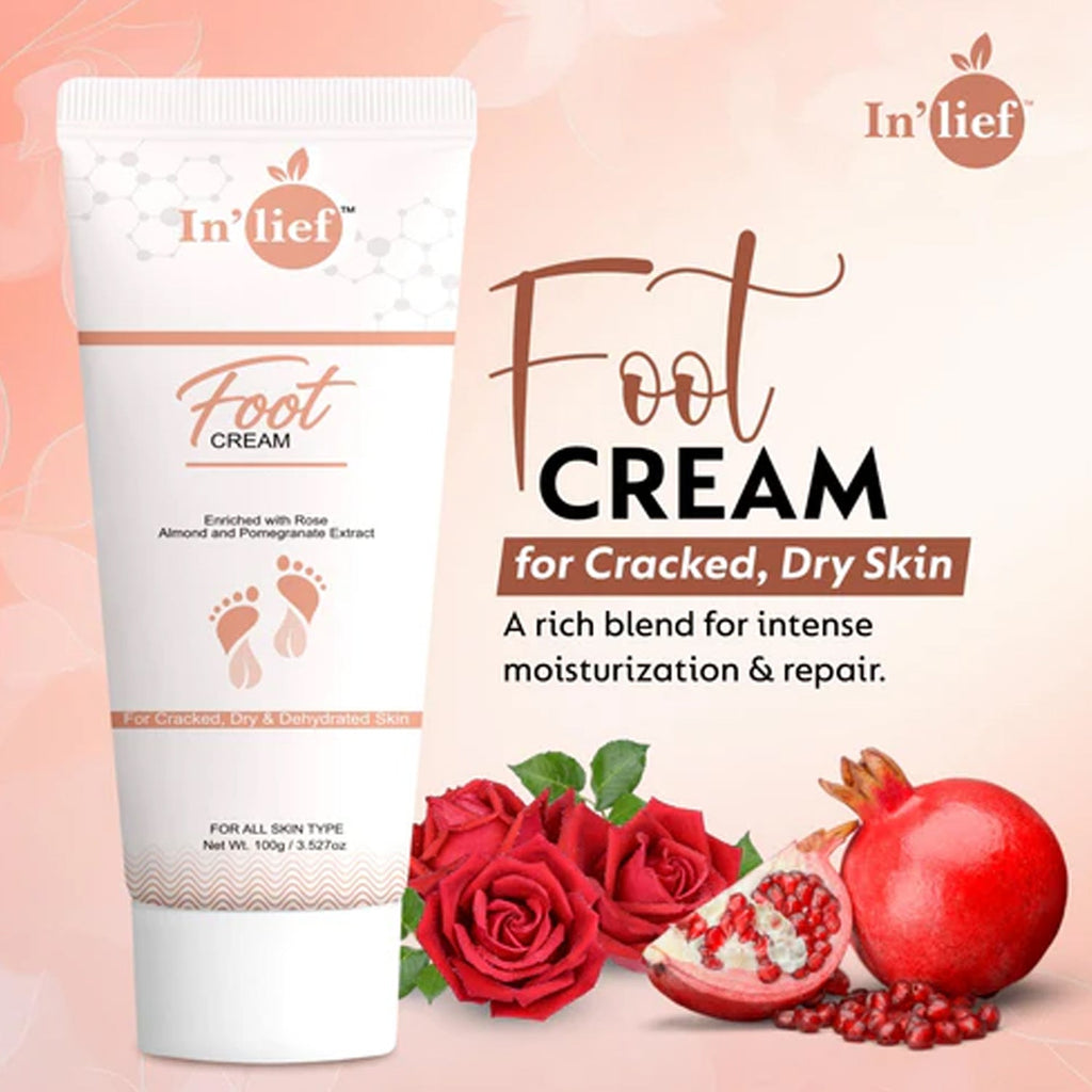 Packaging of deep nourishing foot cream for dry feet