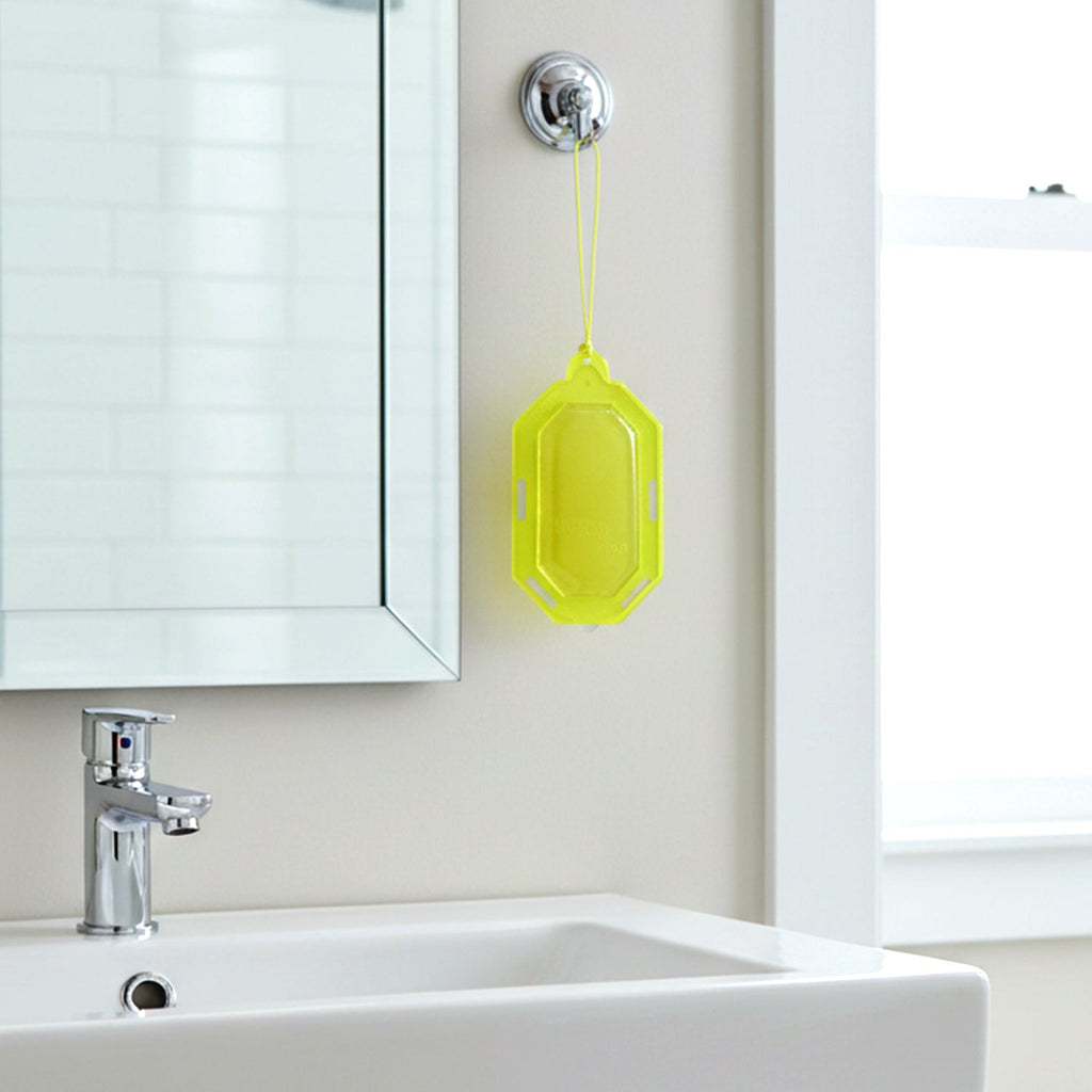 Small compact citrus gel air freshener ideal for bathrooms