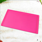 Modern hollow design plastic serving tray suitable for fruits and snacks