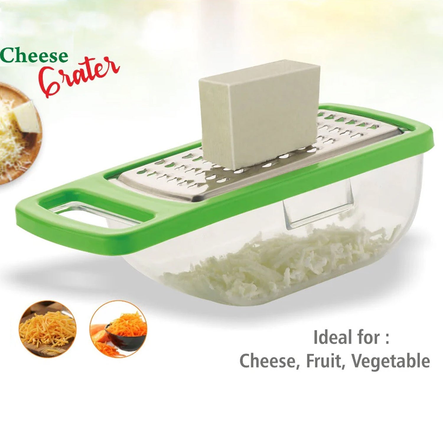Individual display of 5 kitchen tools from the multipurpose tool set
