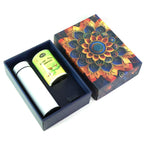 Premium gift box for corporate gifting featuring Kesar Pista almonds and golden bottle