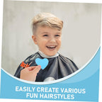 Smooth-edged hair trimmer molds from haircut design stencil set for fade looks