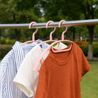 Durable plastic hangers designed with lightweight construction for everyday use