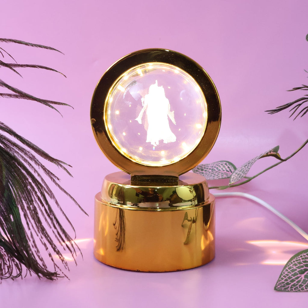 Spiritual Radhe Krishna LED night light lamp ideal for meditation and home temple décor