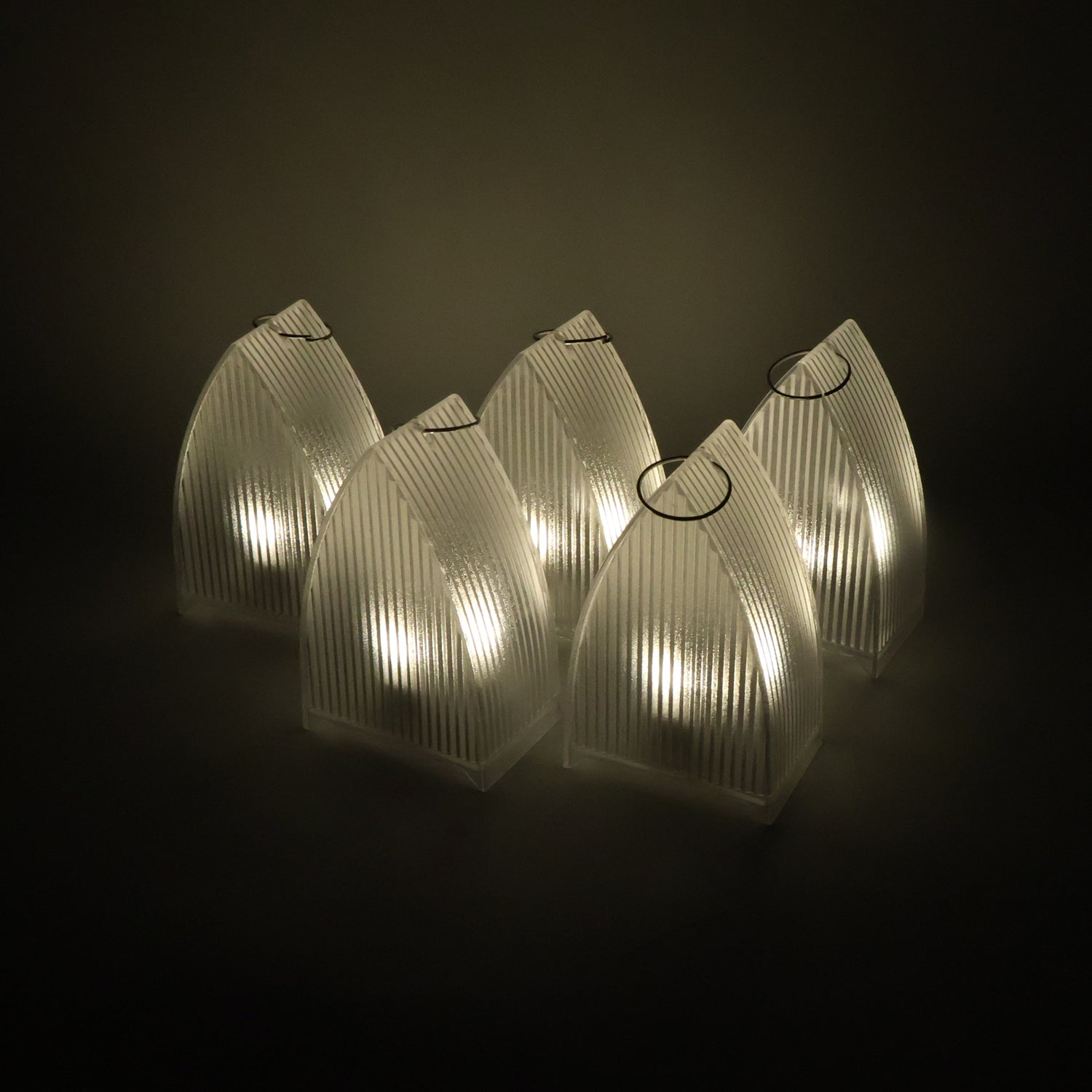 Flameless LED lantern lights set for pooja and festival decoration