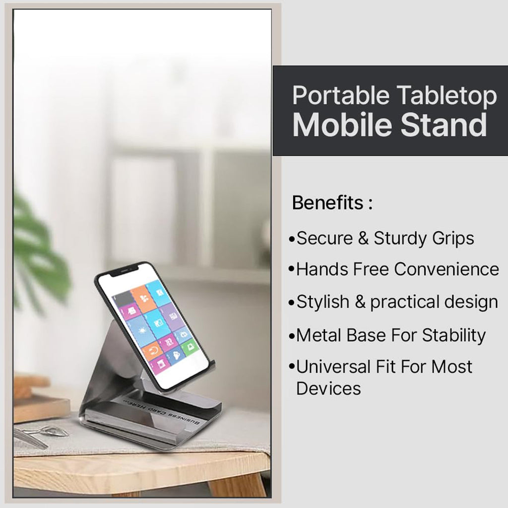 Metal smartphone holder stand ideal for study and video calls