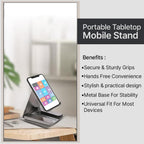 Metal smartphone holder stand ideal for study and video calls