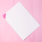 Triangle paper clip clasping office documents securely