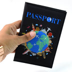 World Map Passport Holder interior showing card slots and secure fit