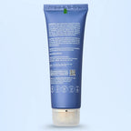 Demonstration of applying Vitamin C brightening face wash on skin