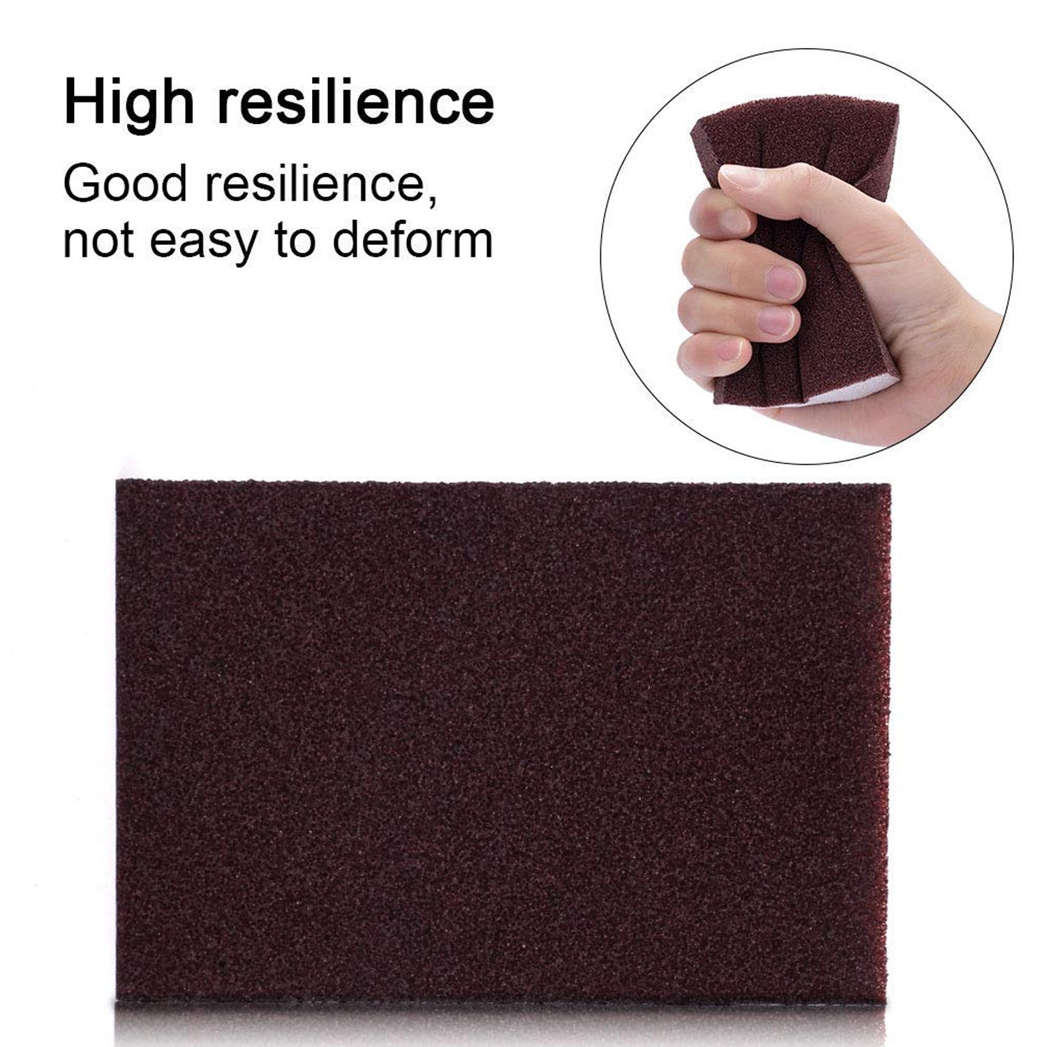 Rust and grease removal kitchen cleaning sponge block