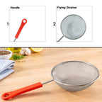 Kitchen strainer basket used to remove oil from fried snacks