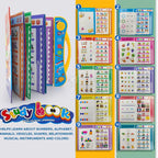 Learning book set for toddlers with phonics sound features