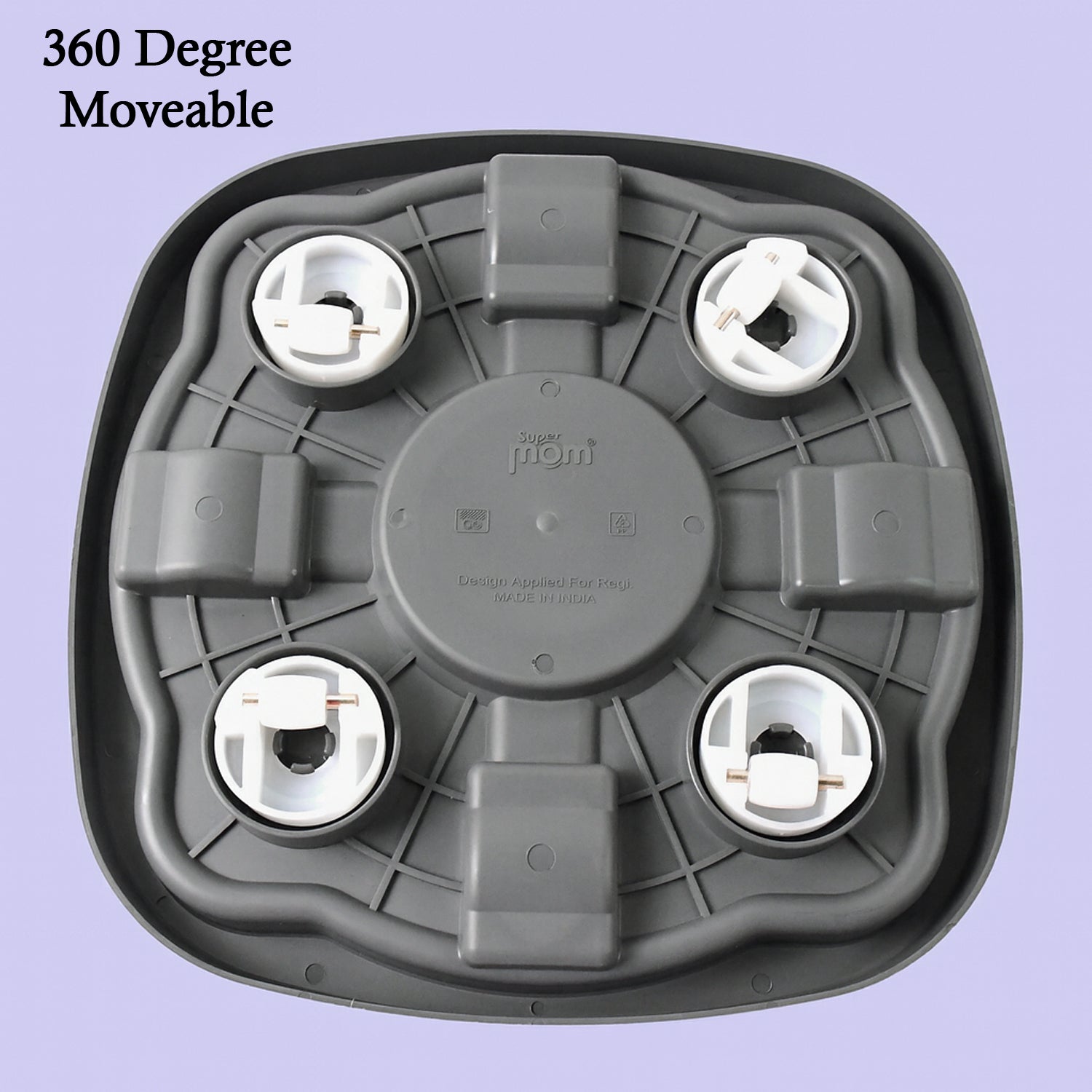 Sturdy gas cylinder carrier trolley with advanced bearing wheels