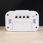 Digital LED alarm clock with soft night light feature