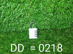 Secure 4-Digit Combination Padlock resting on a wooden table.